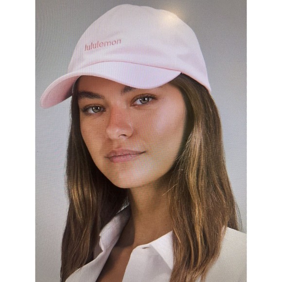 Lululemon Classic Ball Cap Wordmark S/M Mikeshake/sakura Pink - Picture 6 of 8